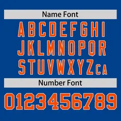 Royal Orange Horizontal Stripe Pullover Baseball Jersey 4