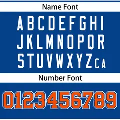 Royal Orange Raglan Gradient Thick Stripe Baseball Jersey 4