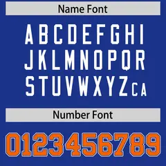 Royal Orange Raglan Sleeves Authentic Football Jersey 4