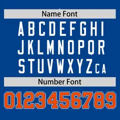 Royal Orange Raglan Sleeves Round-Neck Hockey Jersey 4