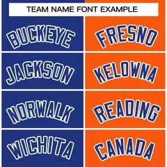 Royal Orange-Royal Two Tone Split Varsity Letterman Jacket 5