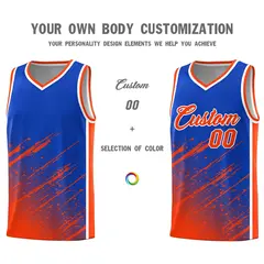 Royal Orange Splash Basketball Kit for Training 3