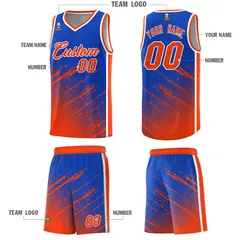 Royal Orange Splash Basketball Kit for Training 5