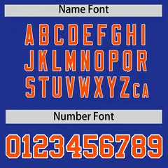 Royal Orange Stripe Animals Graffiti Raglan Baseball Jersey 4