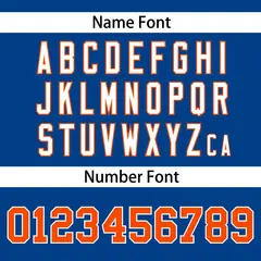Royal Orange Stripe Raglan Sleeves Authentic Baseball Jersey 4