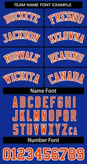 Royal Orange-White Classic Basketball Jersey 2
