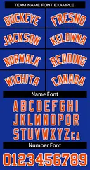 Royal Orange-White Classic Basketball Jersey 2