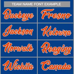 Royal Orange-White Classic Basketball Jersey 3