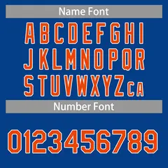 Royal Orange-White Classic Basketball Jersey 4