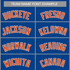 Royal Orange-White Classic Basketball Jersey 3