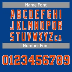 Royal Orange-White Classic Basketball Jersey 4