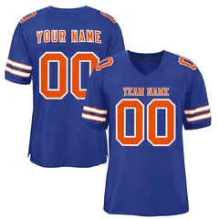 Royal Orange-White Classic Style Authentic Football Jersey 1