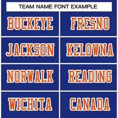 Royal Orange-White Classic Style Authentic Football Jersey 3