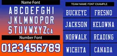 Royal Orange-White Gradient Fashion Outdoor Football Jersey 3