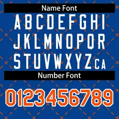 Royal Orange-White Rhombus Authentic Baseball Jersey 4