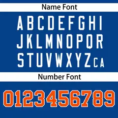 Royal Orange-White Side Two-Tone Authentic Baseball Jersey 4