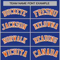 Royal Orange-White Varsity Full-Snap Letterman Jacket 5