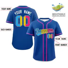Royal Pansexuality Pride Month Authentic Baseball Jersey 2