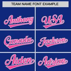 Royal Pink American Flag Varsity Raglan Letterman Bomber Jacket 3