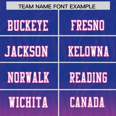 Royal Pink Gradient Outdoor Flag Football Jersey 3