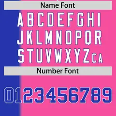 Royal Pink Gradient Stripe Two-Button Softball Jersey 4