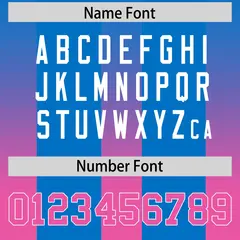 Royal Pink Gradient Vertical Stripe Team Football Jersey 4