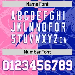 Royal Pink Split Lightning Pattern Football Jersey 4