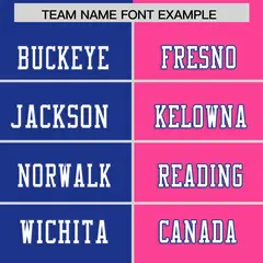 Royal Pink Split Two Tone Authentic Football Jersey 3