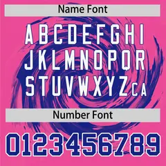 Royal Pink Swirl Graffiti Pattern Authentic Baseball Jersey 4