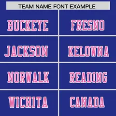 Royal Pink Two-Tone Shoulder Cut Flag Football Jersey 3
