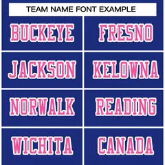 Royal Pink-White Classic Style Authentic Football Jersey 3