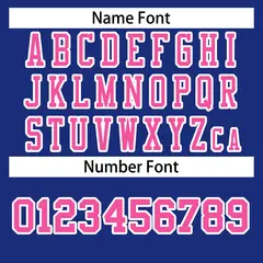 Royal Pink-White Classic Style Authentic Football Jersey 4