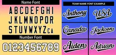 Royal Pink-Yellow Gradient Fashion Authentic Baseball Jersey 3