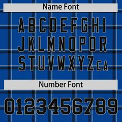 Royal Plaid Authentic Baseball Jersey 4