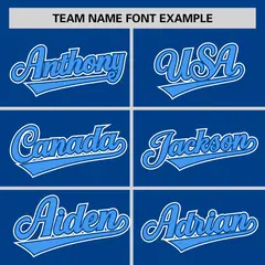Royal Powder Blue Half Stripe Authentic Baseball Jersey 3