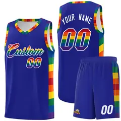 Royal Pride Month LGBT Rainbow Basketball Jersey