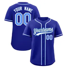 Royal Quick Dry Baseball Jersey 1