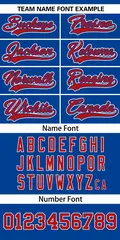 Royal Red Boston City Nightscape Authentic Baseball Jersey 3