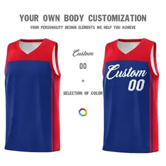 Royal Red Classic Sets Basketball Jersey 3