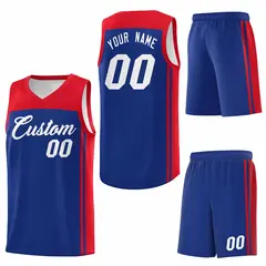 Royal Red Classic Sets Basketball Jersey 6