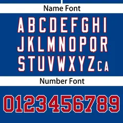 Royal Red Flame Graffiti Authentic Baseball Jersey 4