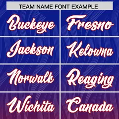 Royal Red Gradient Authentic Outdoor Football Jersey 3