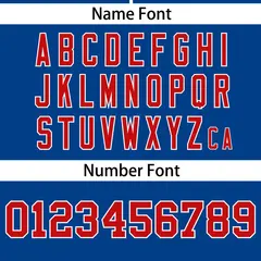 Royal Red Gradient Ribbed Authentic Baseball Jersey 4