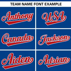Royal Red Gradient Ribbed Authentic Baseball Jersey 3