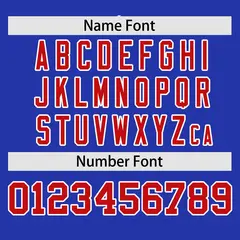 Royal Red Gradient Side Authentic Baseball Jersey 4