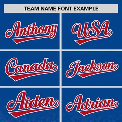 Royal Red Gradient Sparkle-Effect Authentic Baseball Jersey 3