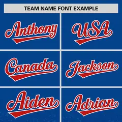 Royal Red Gradient Sparkle-Effect Authentic Baseball Jersey 3