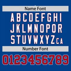 Royal Red Half Stripe Authentic Baseball Jersey 4