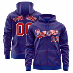 Royal Red Leopard Print Varsity Full-Zip Letterman Jacket Hoodie 1