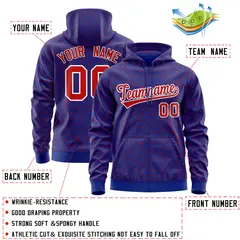 Royal Red Leopard Print Varsity Full-Zip Letterman Jacket Hoodie 4